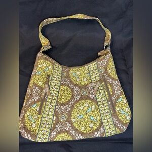 Stylish Brown and Yellow Women's Bag